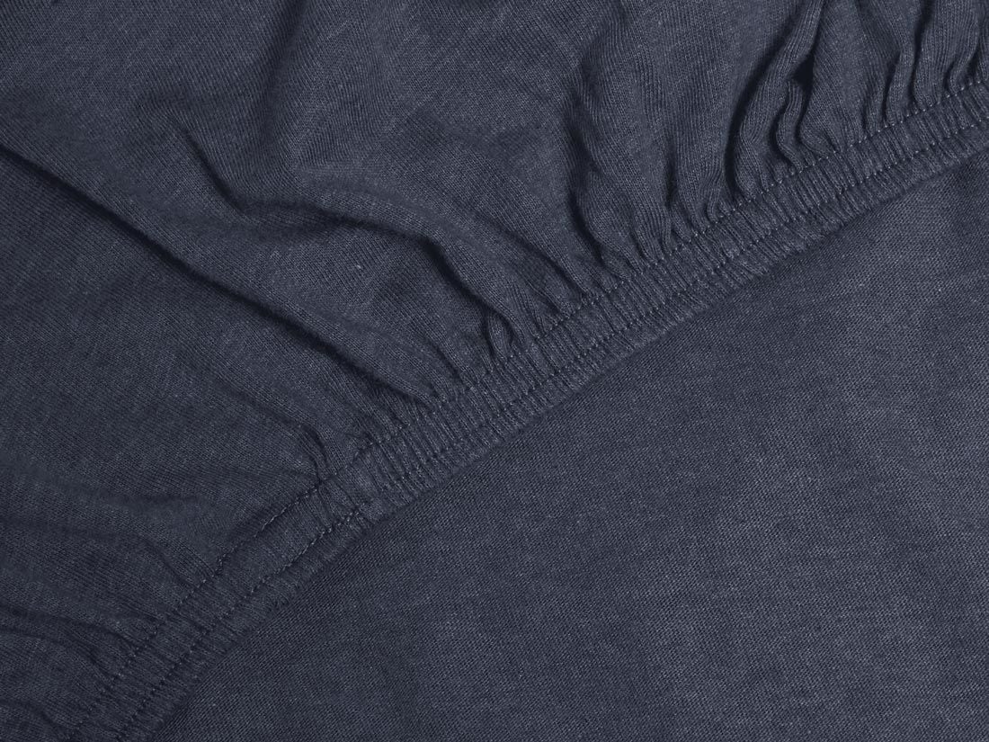 Faconlagen jersey indigo blue