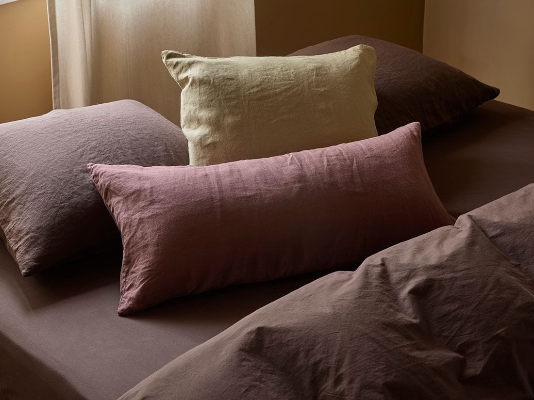 Pudebetræk hamp/bomuld roasted brown